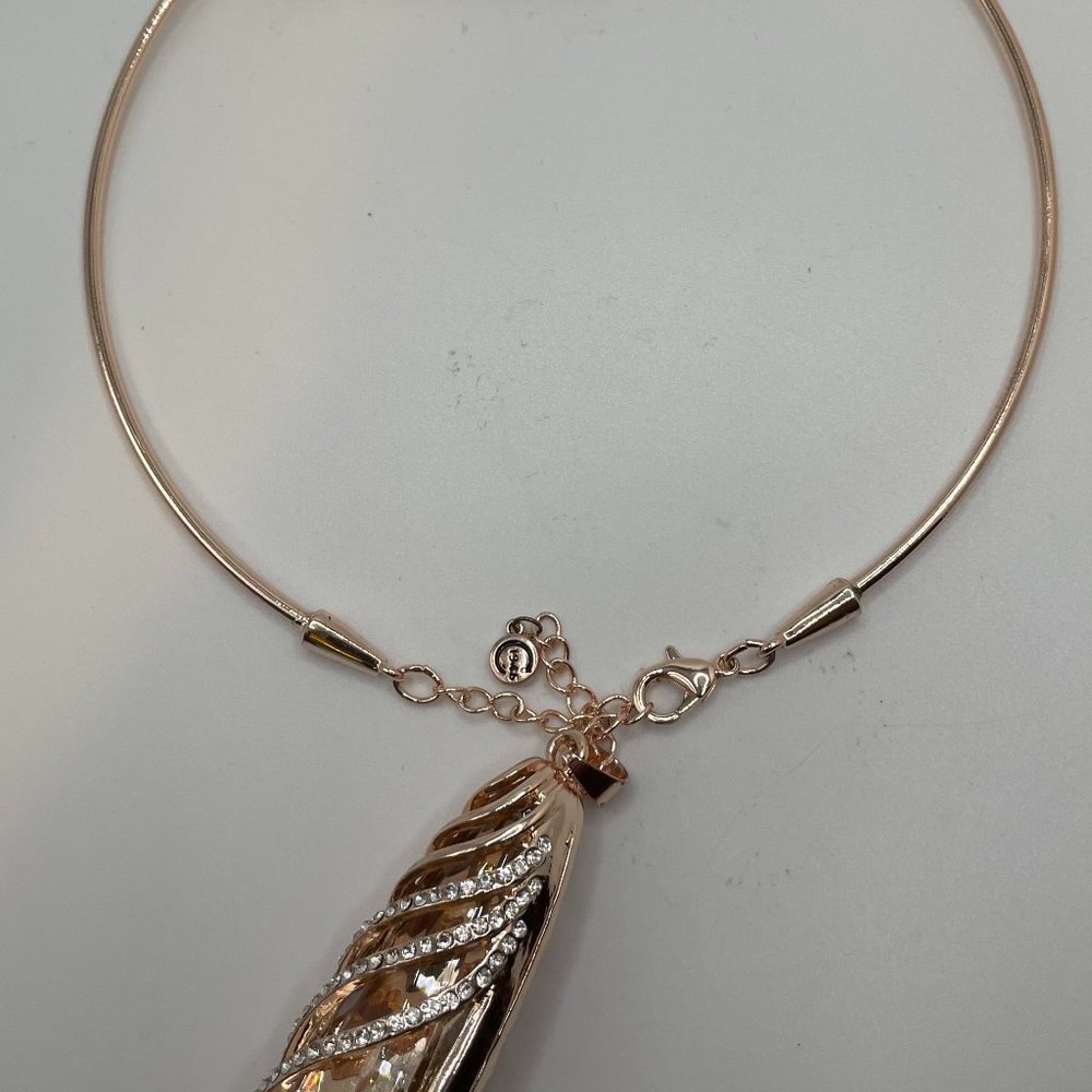 Dubarry Copper Clad Necklace with Rhinestones